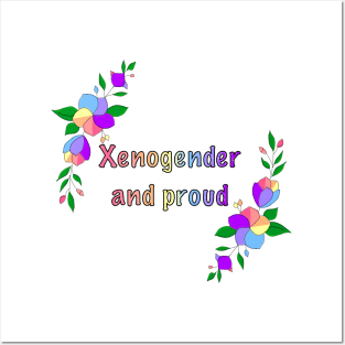 Xenogender and proud floral design Posters and Art